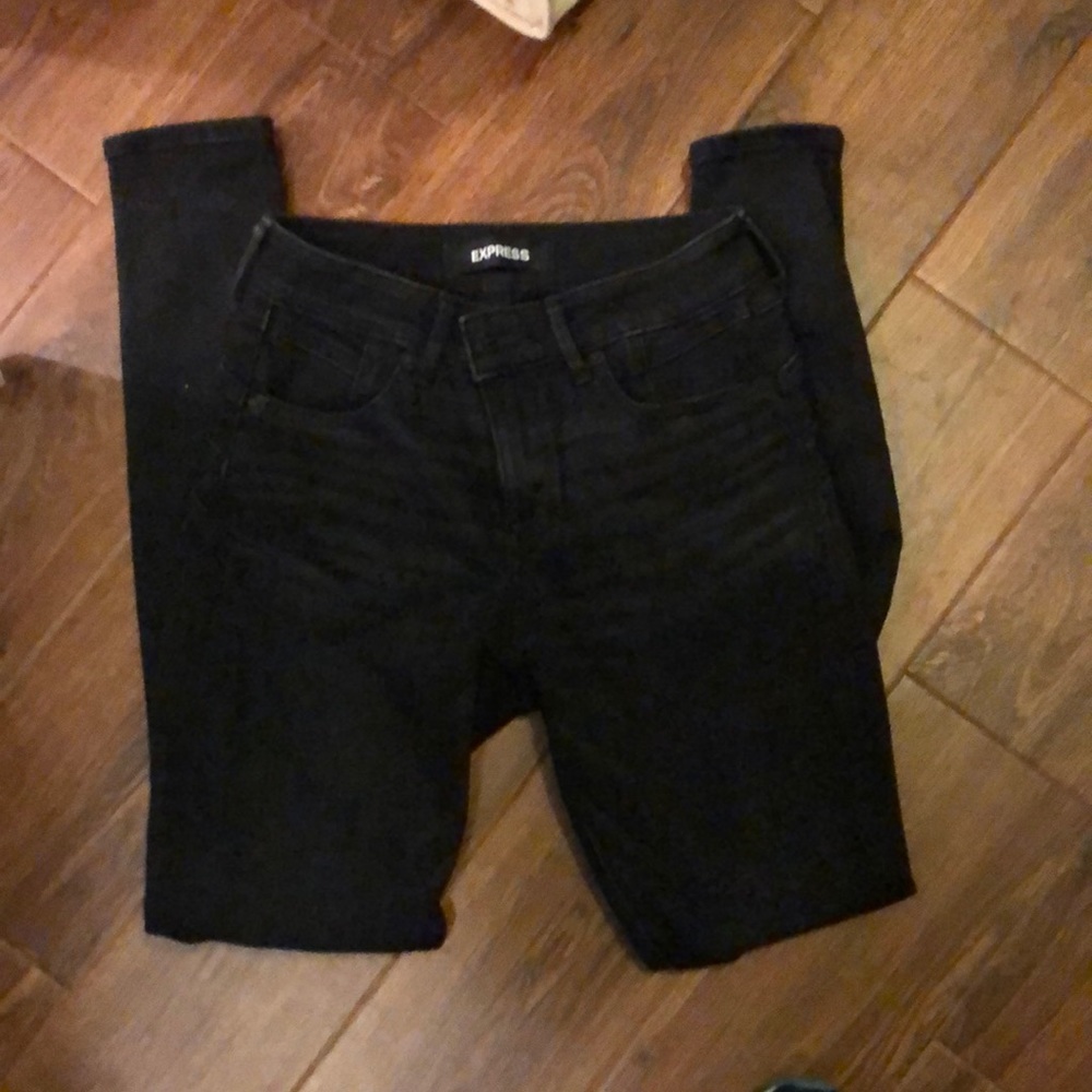 Express black perfect curves jeggings